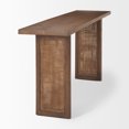 thumbnail image 6 of Grier 65" Medium Brown Solid Wood w/ Cane Console Table, 6 of 6