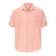 thumbnail image 4 of Summer Men's Lapel Button Short Sleeved Shirt Stripe Casual Top S, 4 of 4