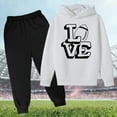 thumbnail image 3 of Icvfdpl Kids Boys Outfits New Sweatshirt Football Letter Printed Hoodie Pants Children'S Casual Two Piece Trend Football Fans Sports Rugby Player Sports Gift Lightweight And Breathable Clothing, 3 of 3