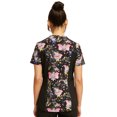 thumbnail image 2 of Tooniforms Women Scrubs Top V-Neck Print TF780, 2 of 6