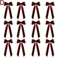 thumbnail image 6 of SharkTRUE Velvet Christmas Bow, Large 8.7 Inch Velvet Bows For Christmas Tree, Big Ribbon Wreath Bows, Rustic Christmas Velvet, 6 of 9