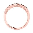 thumbnail image 3 of AoneJewelry 3/8 Carat Black Diamond Milgrained Wedding Band In 10K Rose Gold, 3 of 5