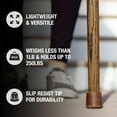 thumbnail image 6 of Brazos Handcrafted Wood Walking Cane, Twisted Oak, Crook Style Handle, for Men & Women, Brown, 37", 6 of 9
