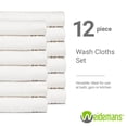 thumbnail image 5 of Weidemans 100% Cotton Washcloths 12 Pieces Towel Set | Fingertip Washcloth 13" X 13" | Towels for Bathroom, Hand, Kitchen, Cleaning | Machine Washable high Absorbency Bathroom Face Towels | White, 5 of 11