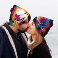 thumbnail image 5 of Pofeuu Colorful Skull Print Beanie Hat for Men Women Knit Winter Hat Warm Cuffed Skull Beanie Slouchy Soft Unisex, 5 of 6