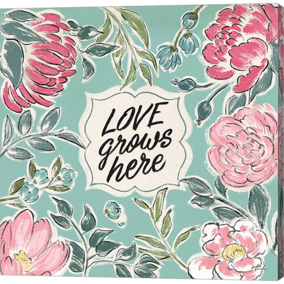 Live in Bloom V by Janelle Penner, Canvas Wall Art, 12W x 12H