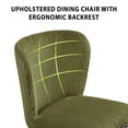 thumbnail image 6 of Kithkasa Dining Chair Set of 2,Modern Fabric Upholstered Dining Room Chair Kitchen Chairs with Wide Seat for Dining Room, Green, 6 of 8