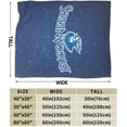 thumbnail image 3 of Blinn College Logo Fleece Blanket, Very Soft Microfiber Flannel Blanket for Couch Warm and Cozy for All Seasons, Black, 3 of 6