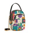 thumbnail image 7 of FORMRS Crossbody Bag for Women Quilted Travel Shoulder Cell Phone Purse with Chain Strap Handbag, Purple Geometric, 7 of 7