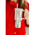 thumbnail image 6 of (4 pack) Simple Modern 30 fl oz Insulated Stainless Steel Trek Tumbler with Straw Lid | Silver, 6 of 11