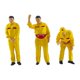 thumbnail image 3 of Figuras de personas de gasolinera en miniatura, 3 piezas, 1/64, esculturas humanas pintadas, regalo de simulación amarillo, 3 of 9