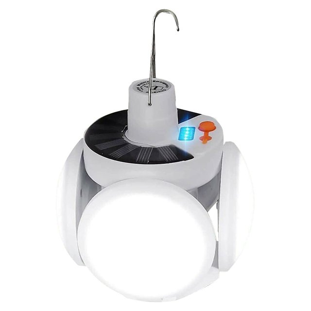 ER Luz de fútbol plegable led solar Defo con gancho para colgar brillar Electrónica
