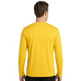 thumbnail image 4 of GOLDENROW Long Sleeve Crewneck T-Shirt, Men's Pure Dry Fit Poly Shirt, Gold, M, 4 of 5