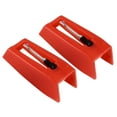 thumbnail image 3 of 1 Paire Aiguille de Gramophone Vintage Rouge, Pièce de Rechange Accessoires pour Tourne-Disque, 3 of 8