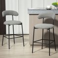 thumbnail image 3 of Warm & Breathable Fabric Cloud-like Comfort Stylish Bar Stool Ideal for Kitchen, Offices & More, 3 of 6