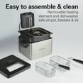 thumbnail image 6 of Hamilton Beach 19-Cup/4.5L  Electric Deep Fryer with 2 Baskets, Freidora de Aceite, Stainless Steel, 6 of 9