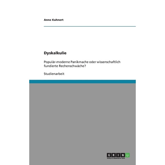 Dyskalkulie