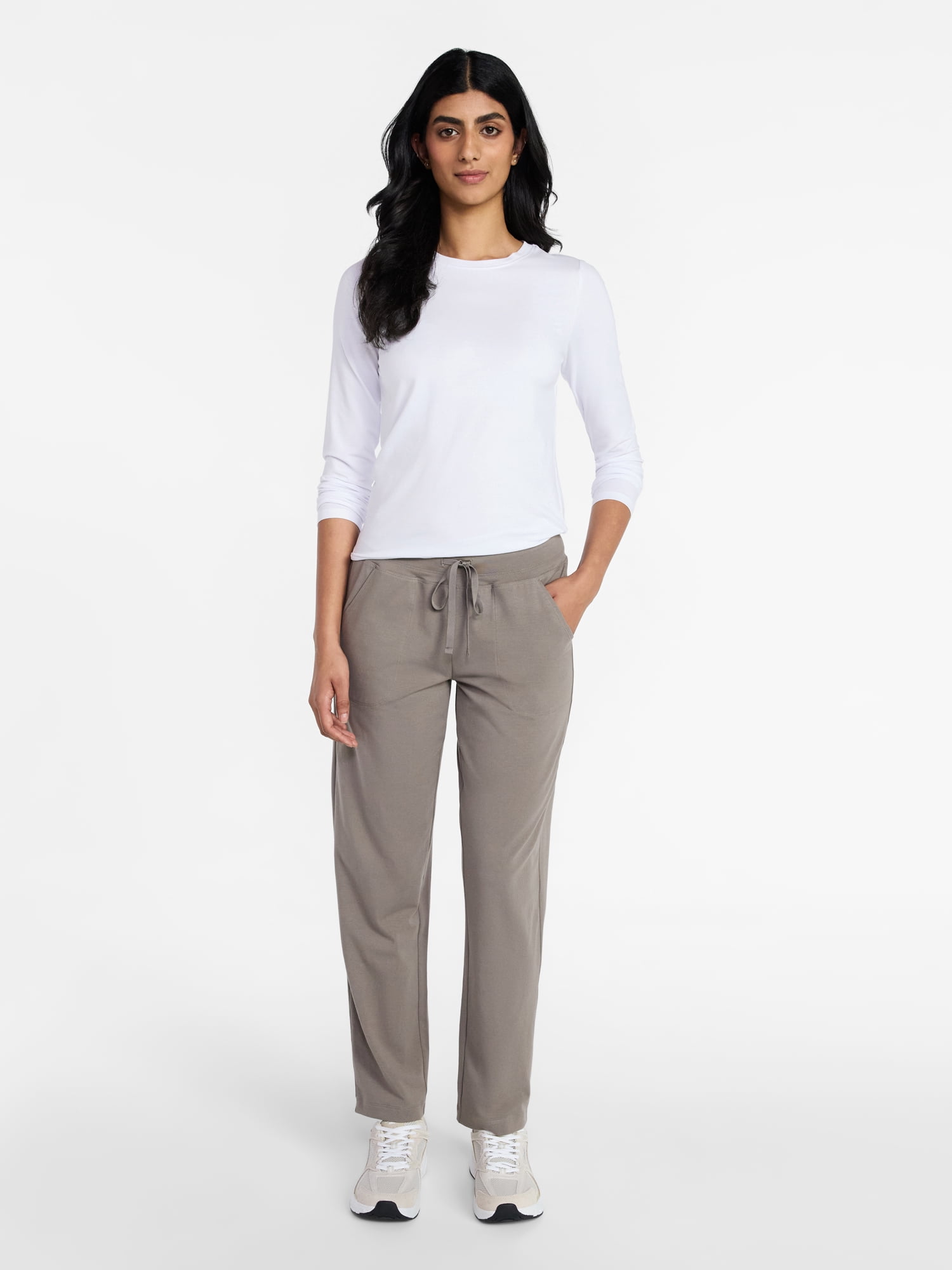 Athletic Works Women's and Women's Plus Jersey Knit Pants, Sizes XS-4X