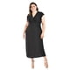 thumbnail image 5 of Vestido largo manga volantes Roman Fashion /Tallas Extras, 9940-SO (Negro) negro 40, 5 of 6
