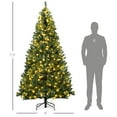 thumbnail image 6 of HOMCOM 7.5' Tall Prelit Christmas Tree Douglas Fir Artificial Christmas Tree with Realistic Branches, 500 Warm White LED Lights and 1346 Tips, Green, 6 of 8