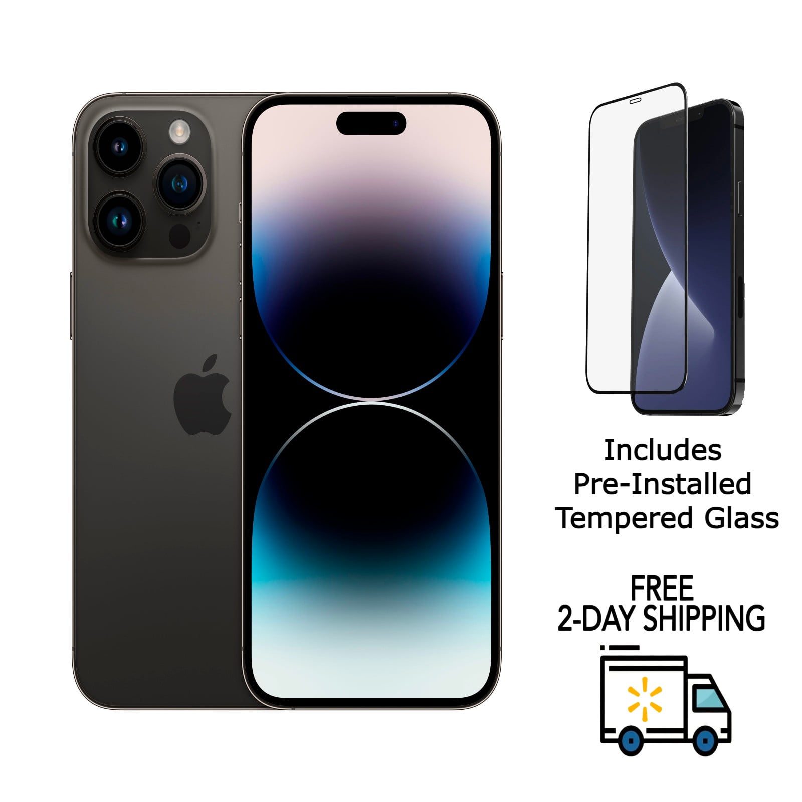 T-Mobile Apple iPhone 14 Pro 128GB Space Black - Walmart.com