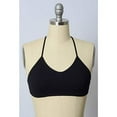 thumbnail image 6 of TD Collections Womens Tattoo Mesh Racerback Bralette (Black, L), 6 of 7