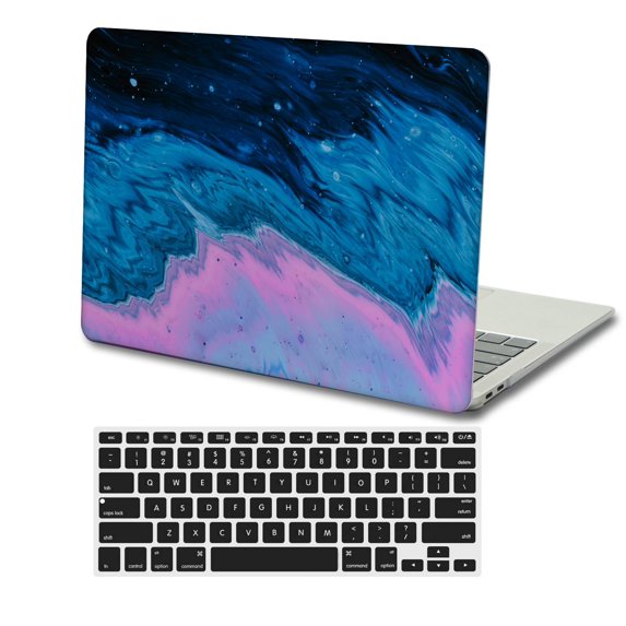 KSK KAISHEK Only for MacBook Pro 13" Case Early 2015/2014/2013/Late 2012 Released Model A1502 or A1425, Plastic Hard Shell Case Cover + Black Keyboard Cover, Flower 1421