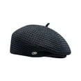 thumbnail image 2 of Aufmer 2 Pcs Women's Adjustable Summer Beret Hat, Lightweight Breathable Polyester, Casual Beach Outdoor Sun Protection, 22.05-22.83in(Black), 2 of 7