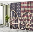 thumbnail image 5 of Ambesonne Western Shower Curtain, Antique American Flag, 69"Wx75"L, Multicolor, 5 of 5