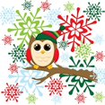 thumbnail image 2 of CafePress - Christmas Owl - Baby Hat, 2 of 2