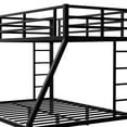 thumbnail image 7 of Twin XL over Queen Bunk Bed, Heavy Duty Metal Bunk Bed Frame with 2 Side Ladders and Full-length Guardrails, for Teens Adults Bedroom, Space-Saving Design, No Box Spring Needed, 7 of 7