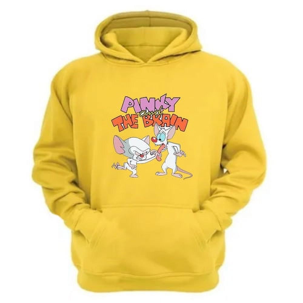 Poleron Canguro Pinky Y Cerebro Amarillo Talla M Unisex Knasta Chile