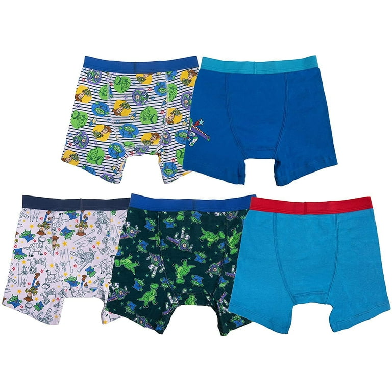 Disney Boys' Toy Story Boxer Briefs Multipack, ToyMovie 5pack, 2T/3T 