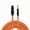 Orange, variant on Coluber Cable - 3-Pin XLR Female to 1/4 TS Male 3-Pin Microphone Connector