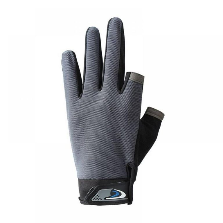 UV Protection Fishing 2 Cut Fingers Gloves Sun Gloves Men Women