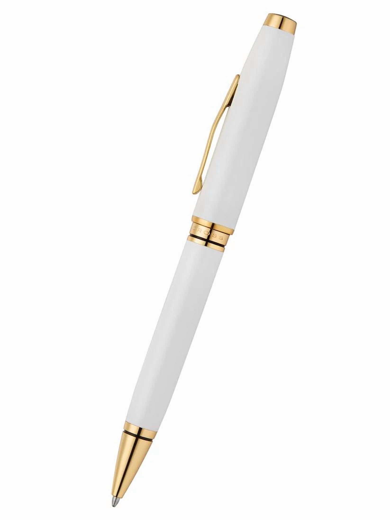 Cross Coventry Pearl White Lacquer with Gold PVD Appointments Ballpoint Pen