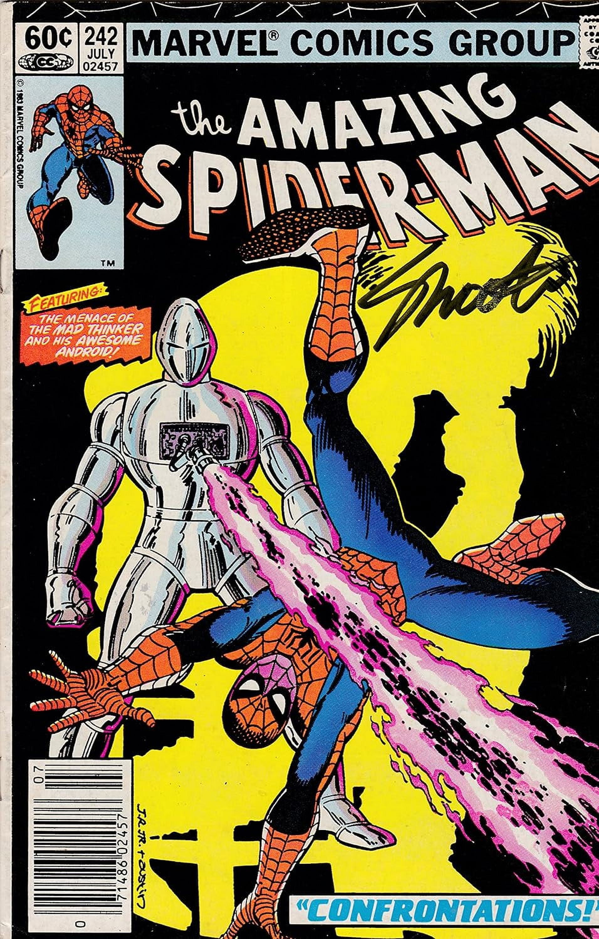 Signed Amazing Spider-Man #242 Jim Shooter VF Spiderman