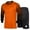 Orange, variant on Sholeno Adult Men Football Goalkeeper Jersey Soccer Uniform Protective Padded Long Sleeve Goalie Orange M