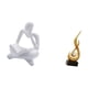 thumbnail image 5 of Conjunto de figuras de lector abstracto, estatua de pensador abstracto, figura humana, decoración, escultura de fuego abstracta, elaborada en resina,, 5 of 8