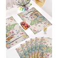 thumbnail image 5 of Easter Placemats Set of 6, Gnome Bunny Eggs Tulip Placemat for Dining Table Decorations, Carrot Butterfly Place Mats, Spring Table Mats for Kitchen Dinner Seasonal Holiday Party Decor, 5 of 6