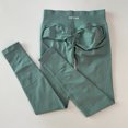 thumbnail image 1 of Leggings para mujer con logotipo, mallas de yoga sin costuras, pantalones deportivos para gimnasio, mallas de fitness de alta elasticidad con banda acanalada baja, 1 of 5