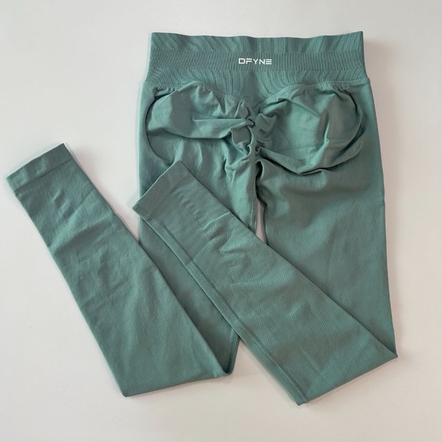 Leggings para mujer con logotipo, mallas de yoga sin costuras, pantalones deportivos para gimnasio, mallas de fitness de alta elasticidad con banda acanalada baja