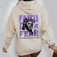 thumbnail image 4 of Faith Over Fear Christian Hoodie – Jesus Crown of Thorns Graphic Back Print, Inspirational Bible Verse Sweatshirt, 4 of 6