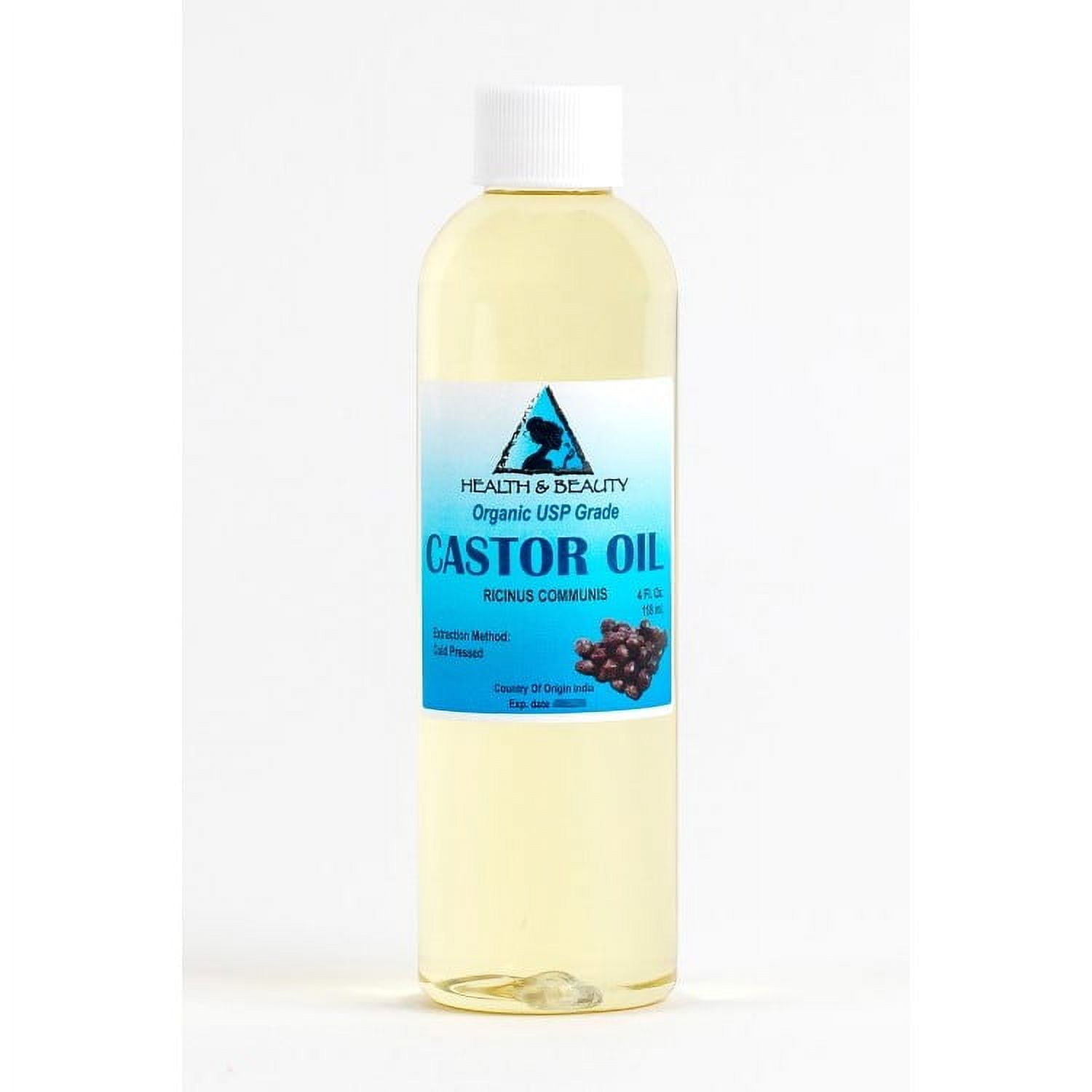 Castor Oil Organic USP Grade Hexane Free Cold Pressed Premium Fresh Pure 4 oz