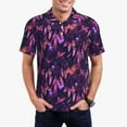 thumbnail image 1 of Balery Purple Dreamcatcher Camisa Polo de Hombre con Estampado, de Manga Corta y Tejido Medio, Camisa Tipo Golf Polo-Medium, 1 of 6