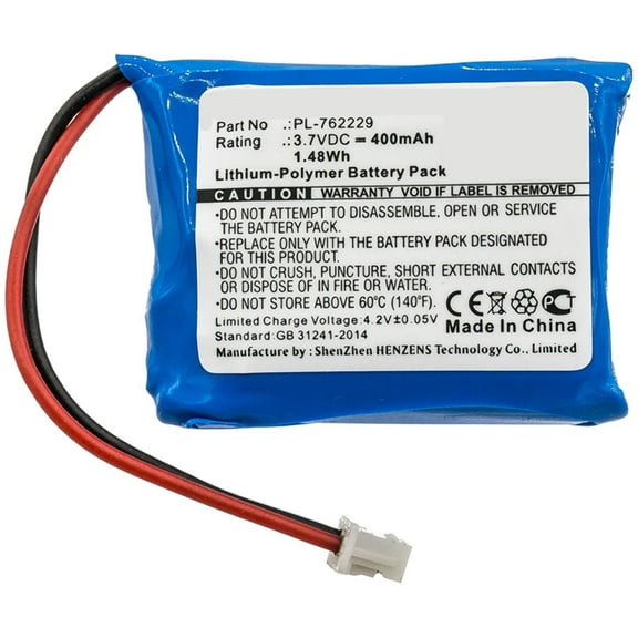 Batteries N Accessories BNA-WB-P8176 Dog Collar Battery - Li-Pol, 3.7V, 400mAh, Ultra High Capacity Battery - Replacement for Educator PL-762229, V2015-E05 Battery
