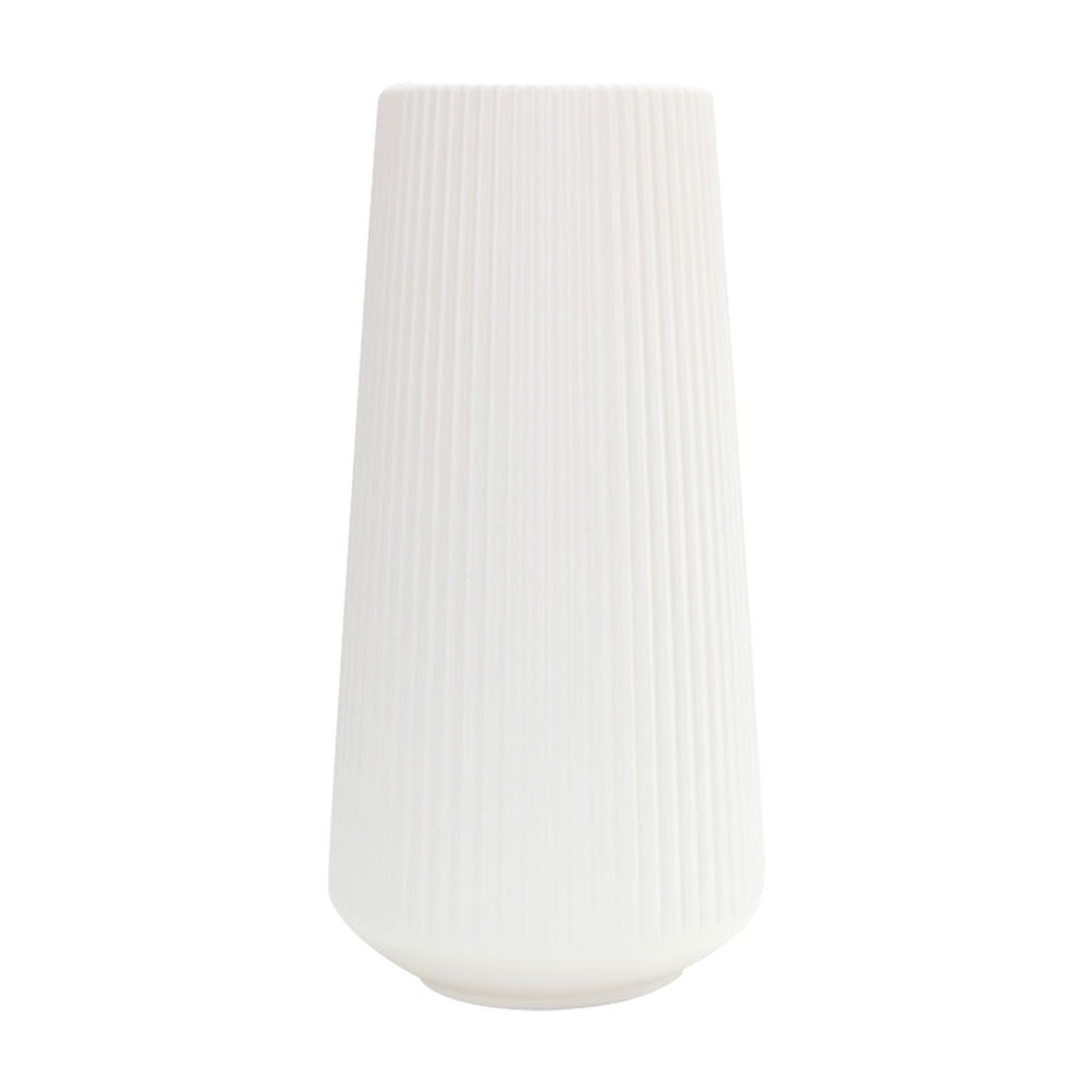 1 PC Dried Flower Vase Flower Arrangement Pot Simple Style Flower Ornament(White)