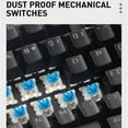 thumbnail image 2 of Computer Keyboard Colorful 87-key Gaming Keyboard Office Mechanical Keyboard white, 2 of 5
