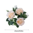 thumbnail image 2 of Leatfisat New Valentine'S Day Table Rose Candle Cup Candlestick Wreath Ring Decoration Party Wedding Decoration, 2 of 6