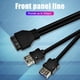 thumbnail image 2 of PC Case 20Pin a 2 USB 3.0 Adaptador de cable de panel frontal con pie fijo (80 cm) Hugtrwg Nuevos Originales, 2 of 8